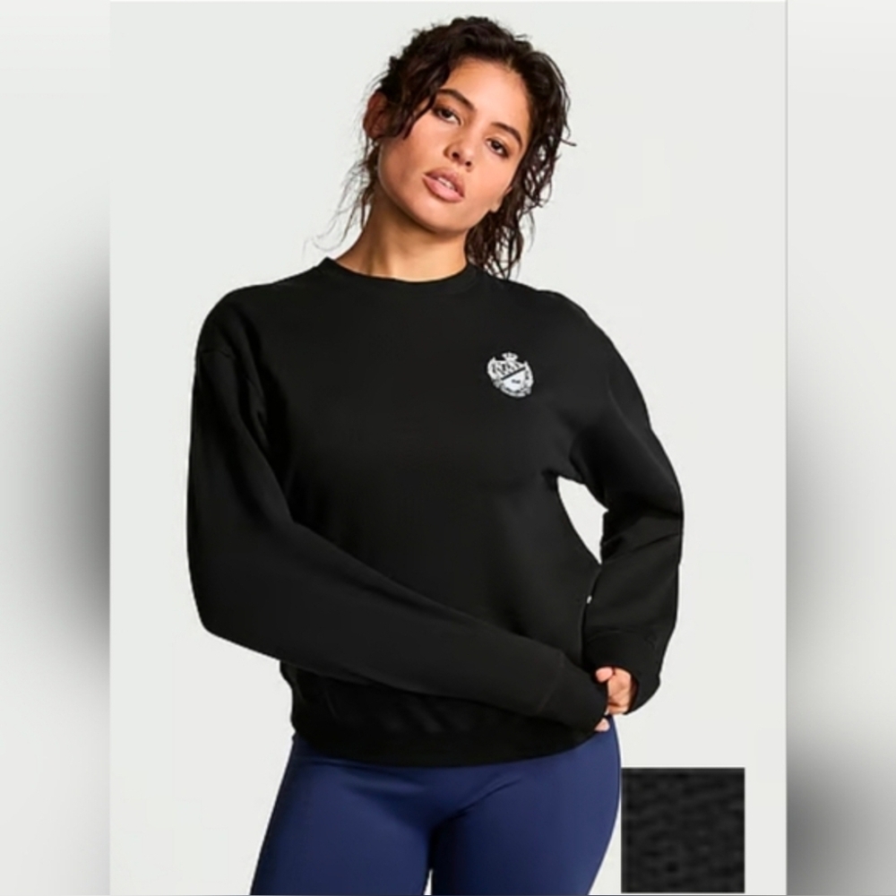 Vs Pink Ivy Fleece Classis Crew Sweatshirt From The 2004 Collection